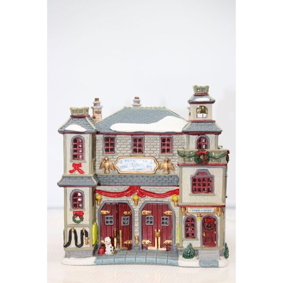 Lemax Plymouth Corners - Fire Station No 2